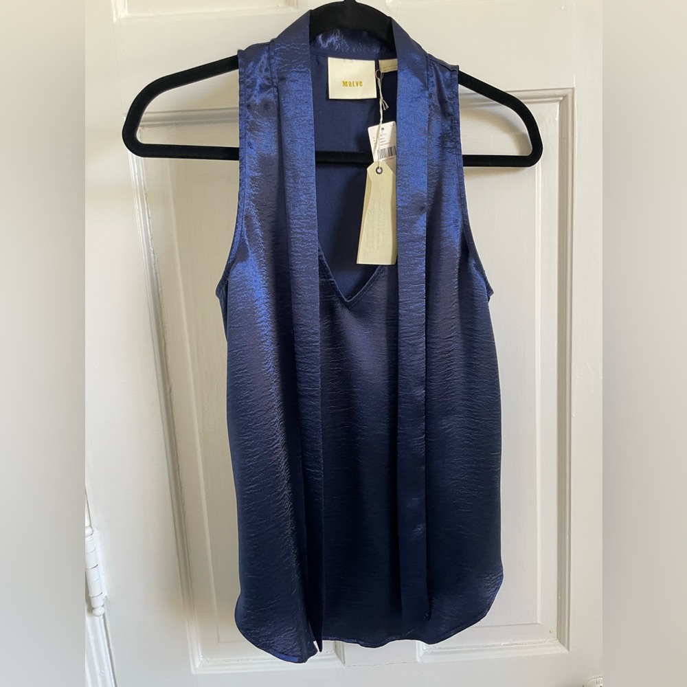 NWT Maeve Navy Sleeveless Blouse - Size 4
